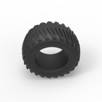 Pulling tractor rear tire 3 Scale 1:25 - Thumbnail 6