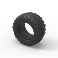 Pulling tractor rear tire 3 Scale 1:25 - Thumbnail 7