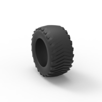 Pulling tractor rear tire 3 Scale 1:25 - Thumbnail 8