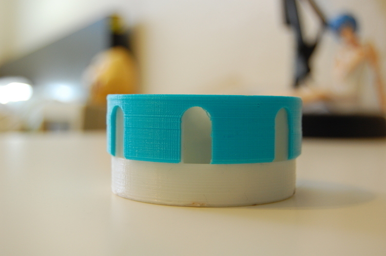 Pill Case with Rotating Lid 3D Print 49202