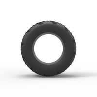Pulling tractor rear tire 4 Scale 1:25 - Thumbnail 4