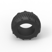 Pulling tractor rear tire 4 Scale 1:25 - Thumbnail 5