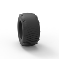 Pulling tractor rear tire 4 Scale 1:25 - Thumbnail 7