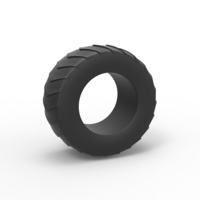 Pulling tractor rear tire 5 Scale 1:25 - Thumbnail 1