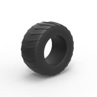 Pulling tractor rear tire 5 Scale 1:25 - Thumbnail 2