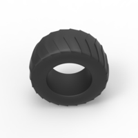 Pulling tractor rear tire 5 Scale 1:25 - Thumbnail 6