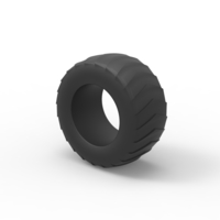 Pulling tractor rear tire 5 Scale 1:25 - Thumbnail 7