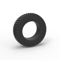 Pulling tractor rear tire 6 Scale 1:25 - Thumbnail 1