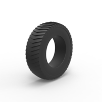 Pulling tractor rear tire 6 Scale 1:25 - Thumbnail 2