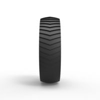 Pulling tractor rear tire 6 Scale 1:25 - Thumbnail 4