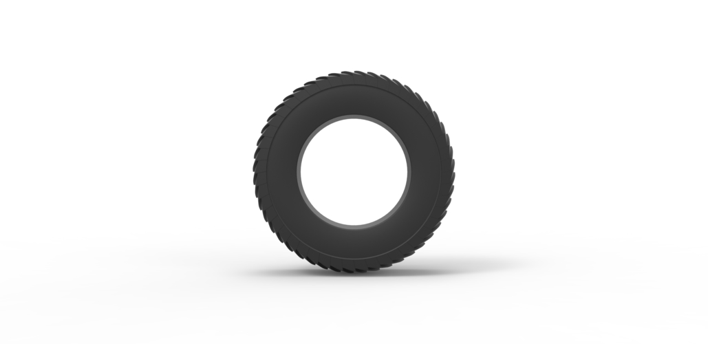 Diecast pulling tractor rear tire 6 Scale 1:25 3D Print 492039