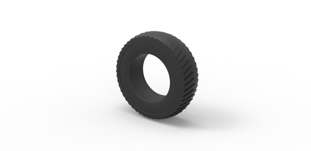 Diecast pulling tractor rear tire 6 Scale 1:25 3D Print 492041