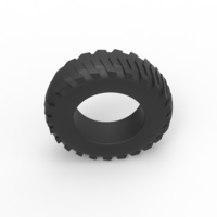 Pulling tractor rear tire 7 Scale 1:25 - Thumbnail 6