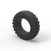 Pulling tractor rear tire 7 Scale 1:25 - Thumbnail 7