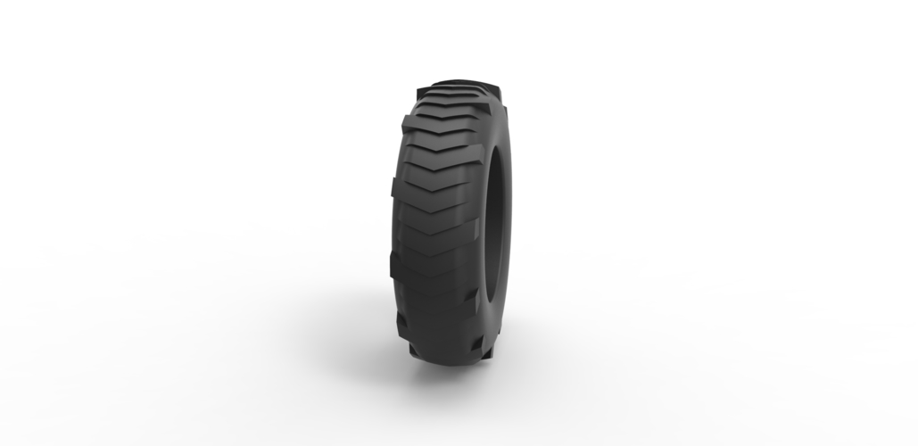 Pulling tractor rear tire 8 Scale 1:25 3D Print 492078