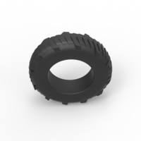 Pulling tractor rear tire 8 Scale 1:25 - Thumbnail 6