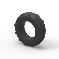 Pulling tractor rear tire 8 Scale 1:25 - Thumbnail 7