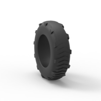 Pulling tractor rear tire 8 Scale 1:25 - Thumbnail 8