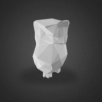 Small OWL LOWPOLY 3D Printing 492084