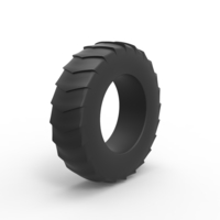 Pulling tractor rear tire 9 Scale 1:25 - Thumbnail 2