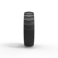 Pulling tractor rear tire 9 Scale 1:25 - Thumbnail 4