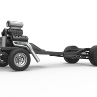 Diecast Chassis of Gasser Scale 1:25 - Thumbnail 2