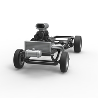 Diecast Chassis of Gasser Scale 1:25 - Thumbnail 3