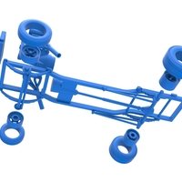 Diecast Chassis of Gasser Scale 1:25 - Thumbnail 16