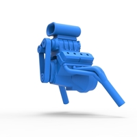 Diecast engine V8 for gasser Scale 1:25 - Thumbnail 2