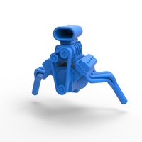 Diecast engine V8 for gasser Scale 1:25 - Thumbnail 3