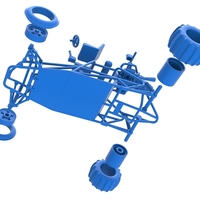 Diecast old school Sand Rail buggy Scale 1:25 - Thumbnail 17