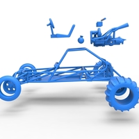 Diecast old school Sand Rail buggy Scale 1:25 - Thumbnail 19