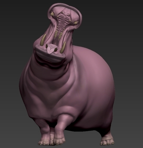 hippopotamus 3D Print 492323