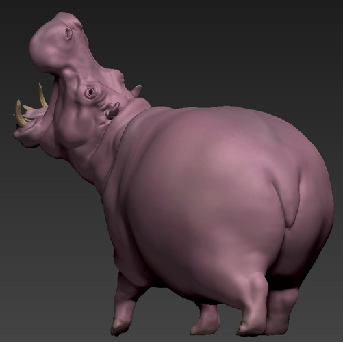 hippopotamus 3D Print 492324