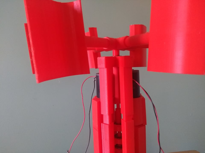 Bi-generator vertical wind turbine 3D Print 492366