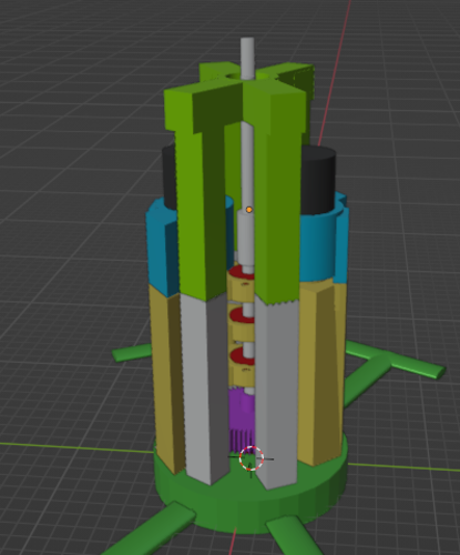 Bi-generator vertical wind turbine 3D Print 492386