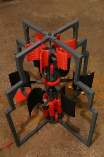 Bi-generator vertical wind turbine 3D Print 492390