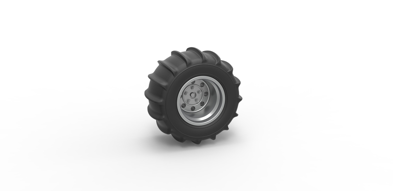 Diecast Rear wheel for Dune Buggy 6 Scale 1:25