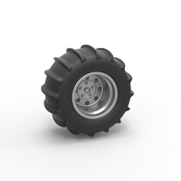 Diecast Rear wheel for Dune Buggy 6 Scale 1:25 - Thumbnail 1
