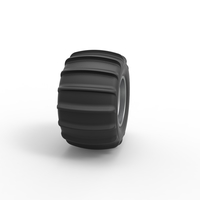 Diecast Rear wheel for Dune Buggy 6 Scale 1:25 - Thumbnail 3