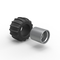 Diecast Rear wheel for Dune Buggy 6 Scale 1:25 - Thumbnail 10