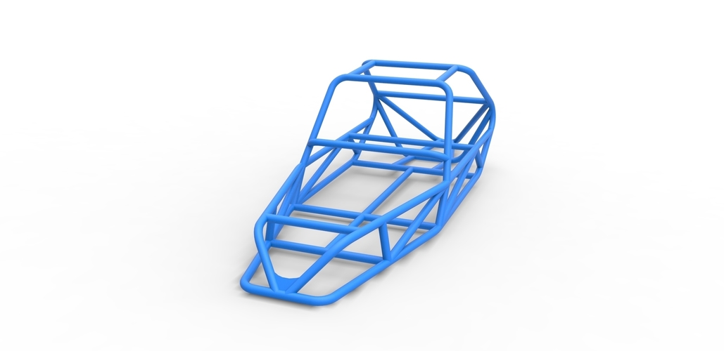 Diecast frame for old school Sand Rail buggy Scale 1:25 3D Print 492426
