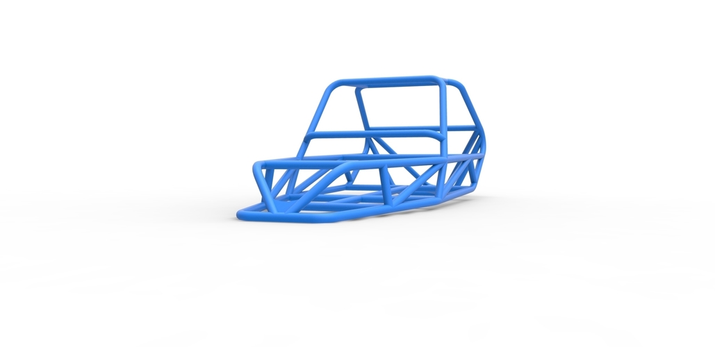 Diecast frame for old school Sand Rail buggy Scale 1:25 3D Print 492427