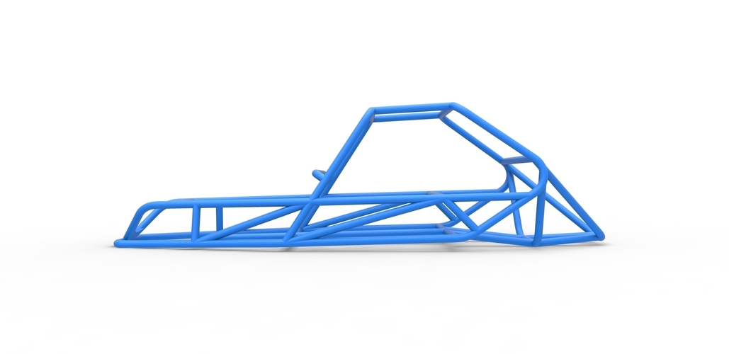 Diecast frame for old school Sand Rail buggy Scale 1:25 3D Print 492429