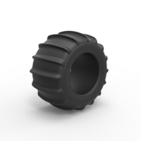 Diecast Dune buggy rear tire 6 Scale 1:25 - Thumbnail 2