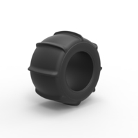 Diecast Dune buggy rear tire 7 Scale 1:25 - Thumbnail 2