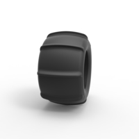 Diecast Dune buggy rear tire 7 Scale 1:25 - Thumbnail 3