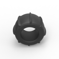 Diecast Dune buggy rear tire 7 Scale 1:25 - Thumbnail 6