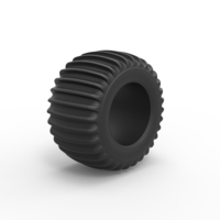 Diecast Dune buggy rear tire 8 Scale 1:25 - Thumbnail 2
