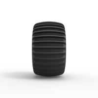 Diecast Dune buggy rear tire 8 Scale 1:25 - Thumbnail 4